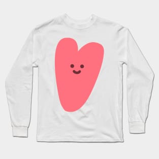 Cute Red Heart Long Sleeve T-Shirt